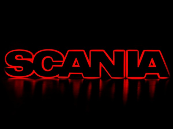 SCANIA letters LED - rood