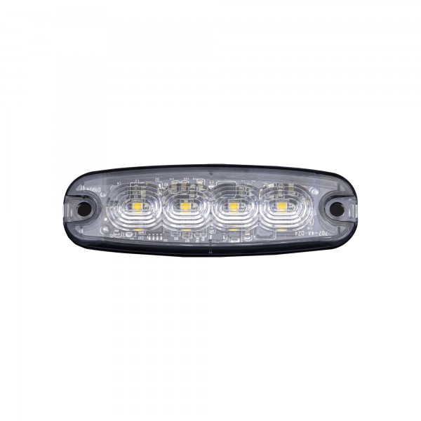 Cruise Light flitser 4 LED - helder glas - oranje LED