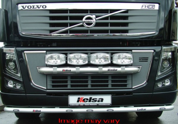 LoBar Aluminium Volvo FM/FH2&3 - 5 Witte & 2 Amber LED