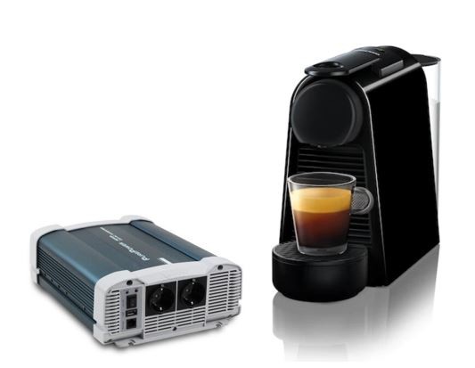 Nespresso koffiezet + 24 zuivere sinus omvormer 1500W