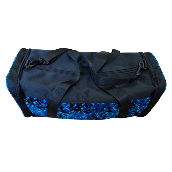 Truckers Travel Bag With Sides in Danish Fabric Blue