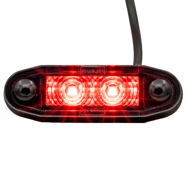 Boreman Easy-Fit LED Positielicht - Rood (smoke lens)