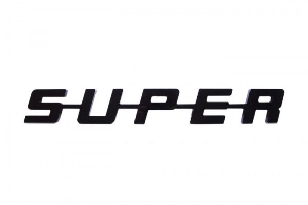 SUPER Logo Plastic - Black