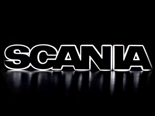SCANIA letters LED - wit