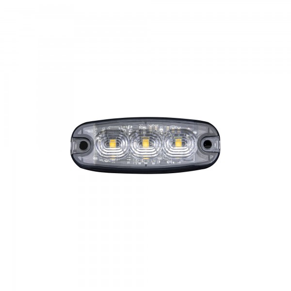 Cruise Light flitser 3 LED - helder glas - oranje LED