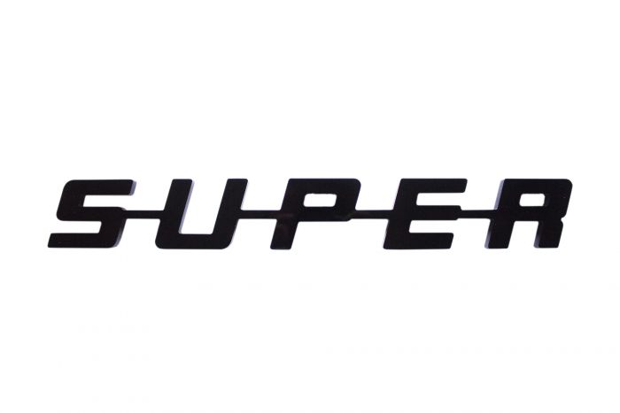 SUPER logo LED 24V - Rood | Logos / Emblems | Truck Exterior |  SN-Truckstyling