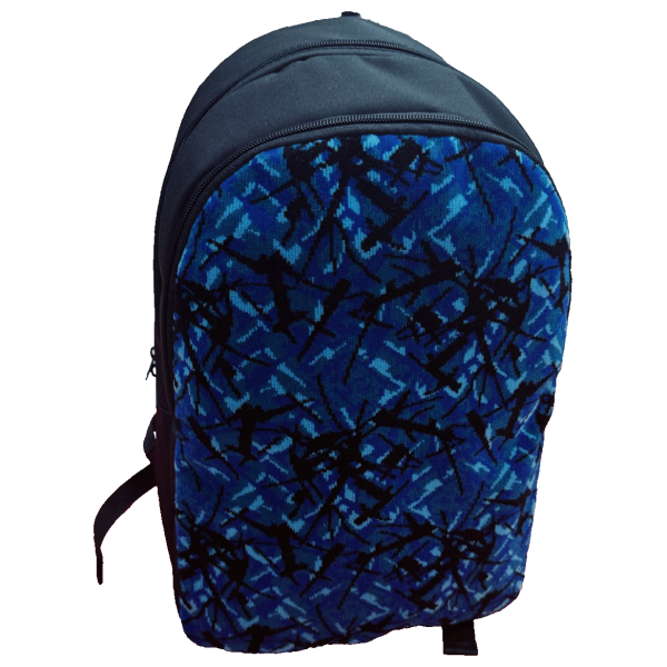 Backpack + Front in Danish Fabric Blue