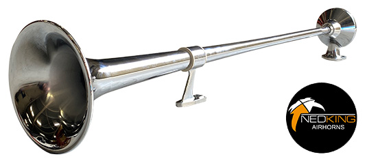 The Sound of Grover - Nedking Chromed Brass Air Horn 950mm - Ø Diameter  180mm