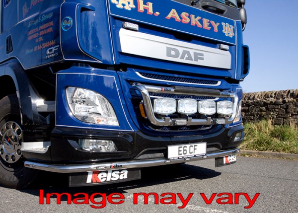 LoBar Aluminium voor DAF CF Euro6 - 5 Witte & 2 Amber LED