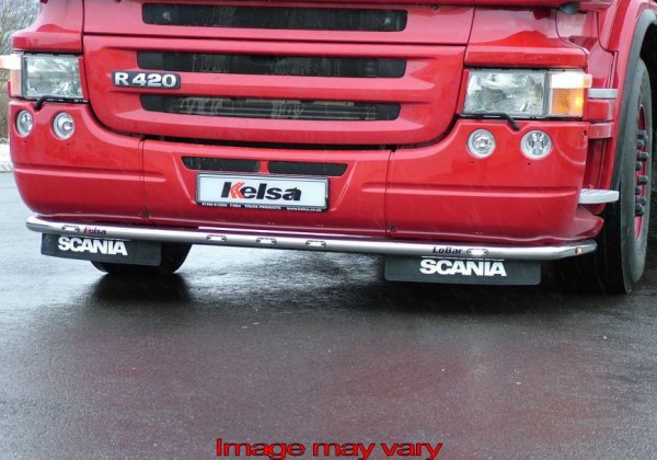LoBar RVS Scania R Serie TOT 11-2009 LAGE BUMPER - 5 Witte & 2 Amber LED