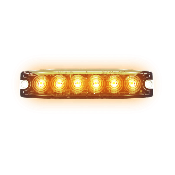 ULTRADUNNE 6-LED FLITSER - AMBER