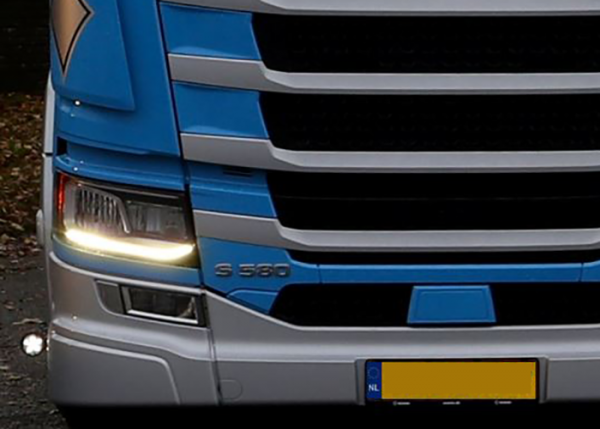 Duo LED positielicht + strobe tbv DRL Scania R/S Nextgen