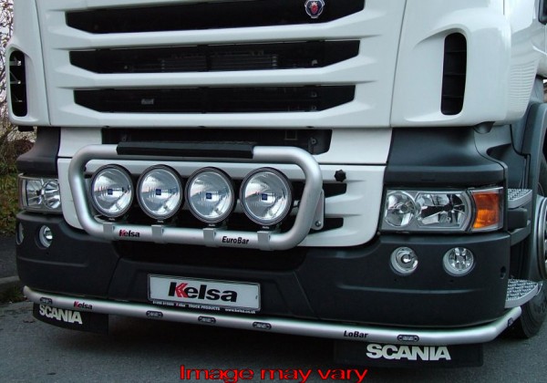 LoBar Aluminium Scania R Serie TYPE 2 Hoge Bumper - 5 Witte & 2 Amber LED