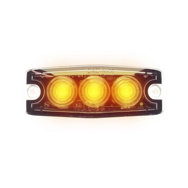 ULTRADUNNE 3-LED FLITSER - AMBER