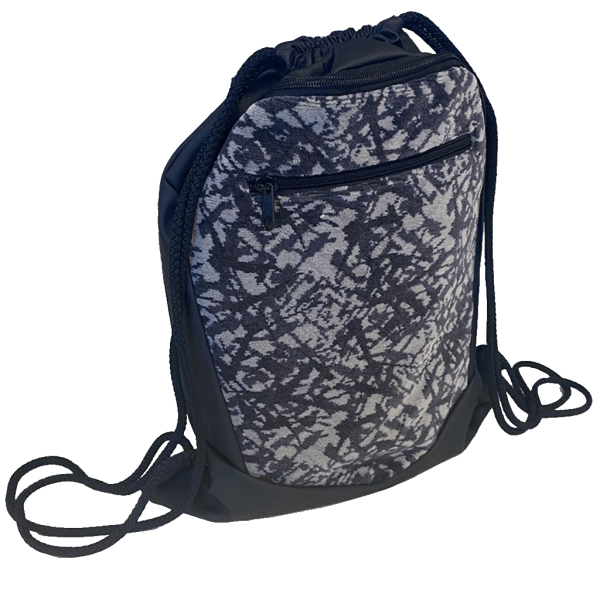 Danish Fabric Sports Bag With Cords - Grey