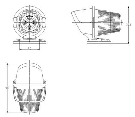 SIM Top lamp Orange