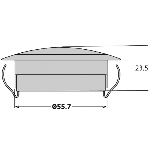 (WHITE) LED interior lamp 24V 55mm