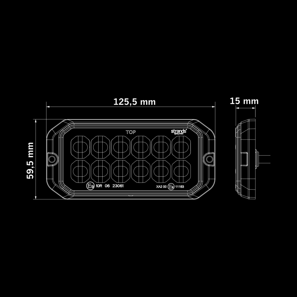 Dark Knight Strobe Light Duo 12-LED - Dual Colour