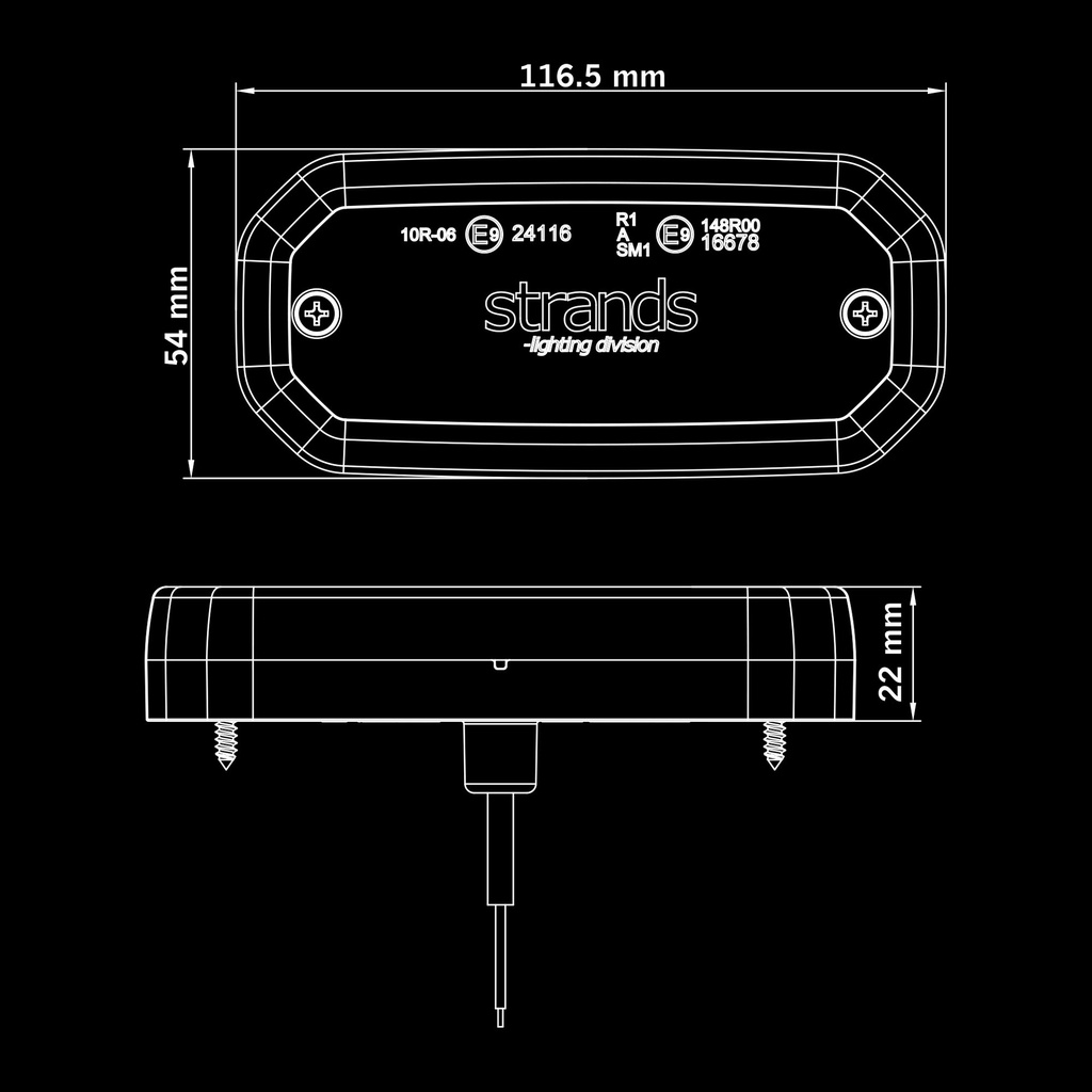 FOR9T SCALE Amber Position Light