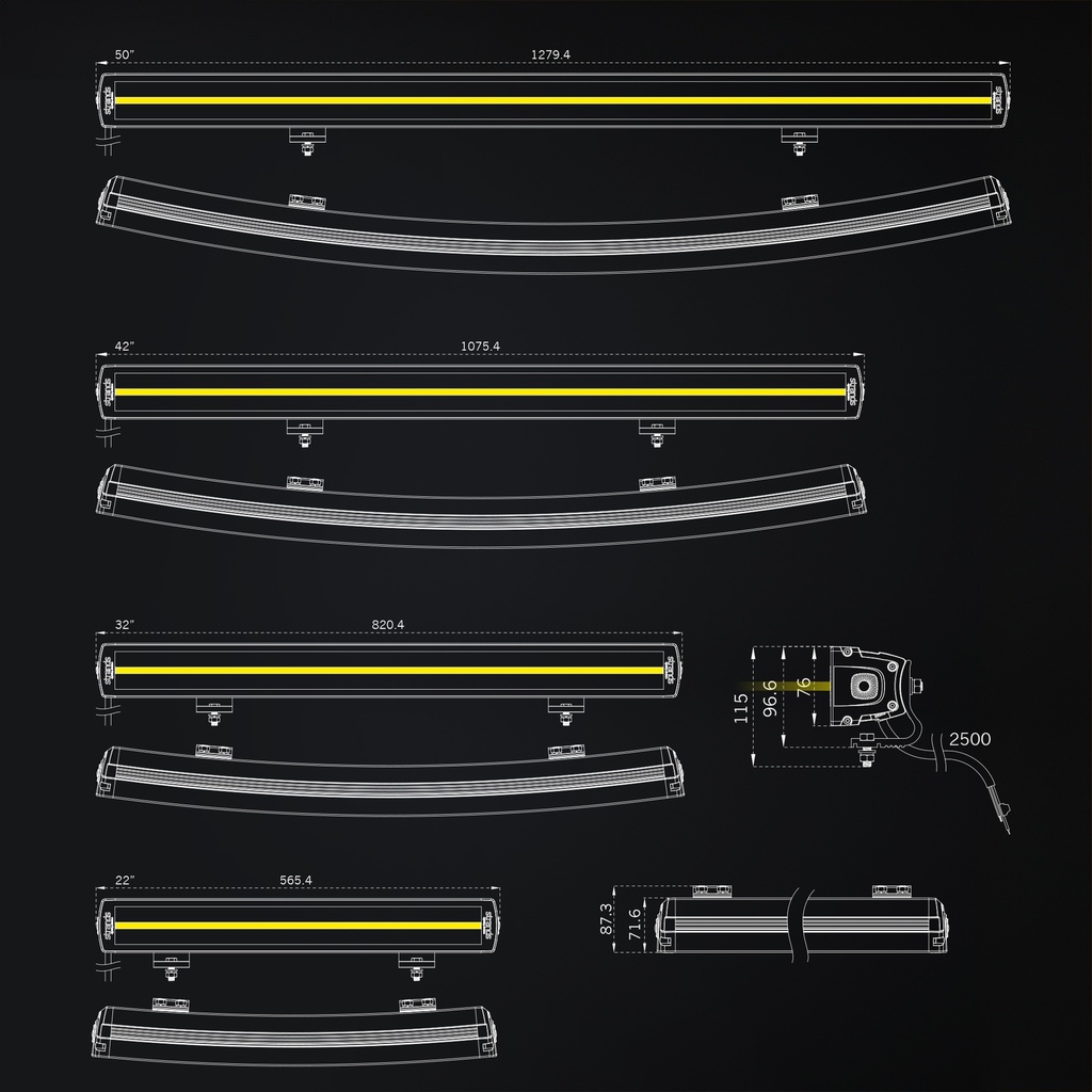 Siberia XP Double Row Curved LED bar 42"