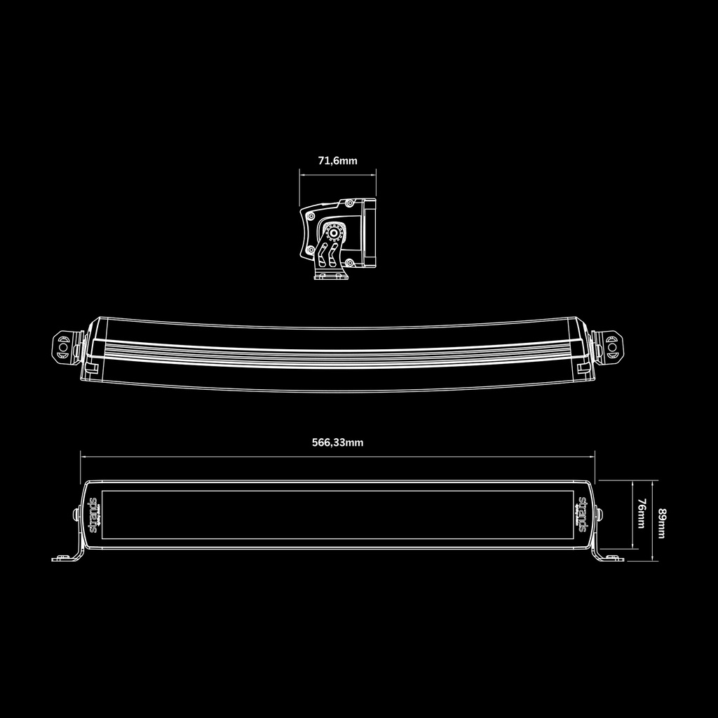 SIBERIA double row LED BAR 22 inch Curved