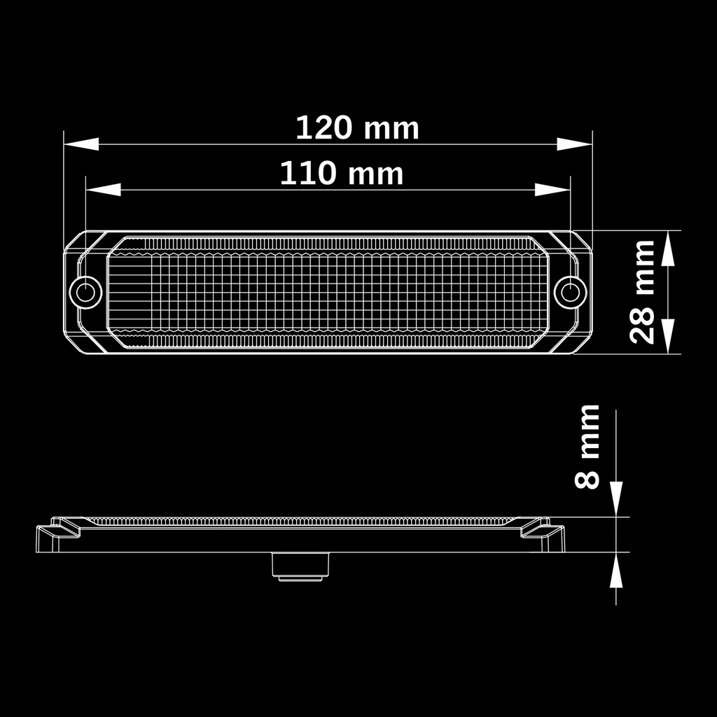 Dark Knight SM6 Red Position Light