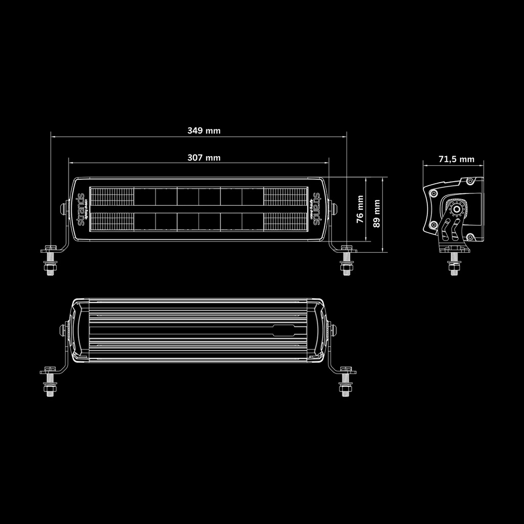 SIBERIA OUTLAW UDX LED BAR 12"