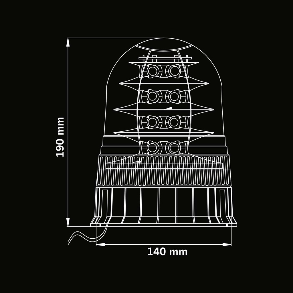 Big Energy Led Beacon Light XL - Clear Lens