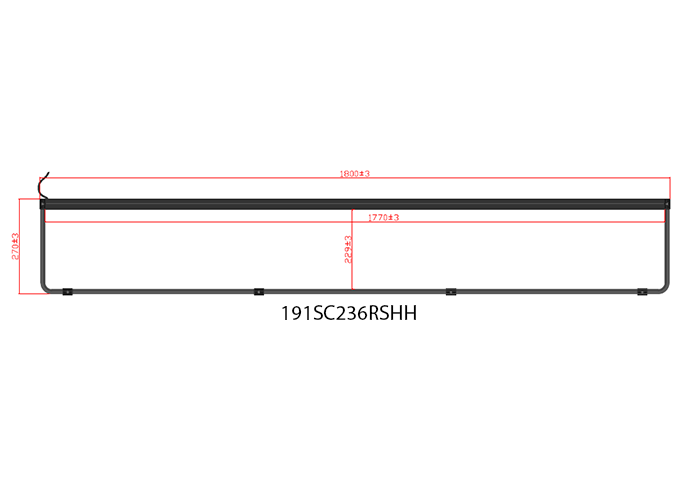 Nedking Ultra Thin White LED XL Truck Sign 24V - Scania NextGen R/S Highline