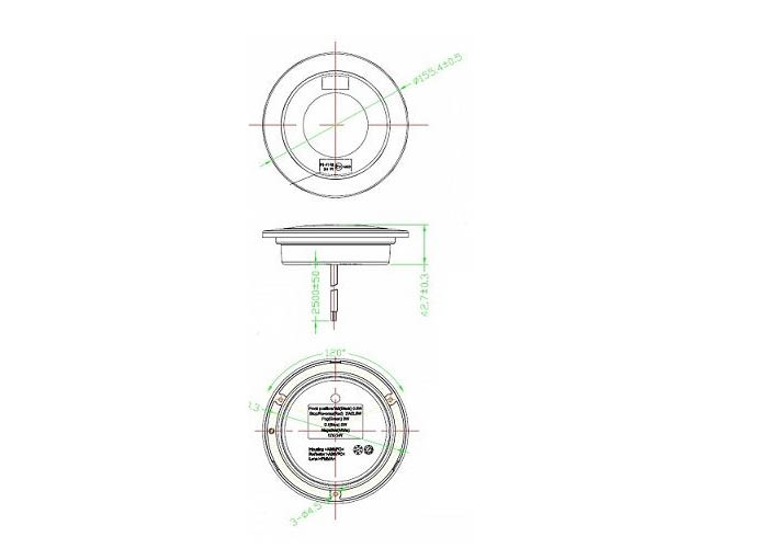 RED EYE fog / reversing light 10-30V