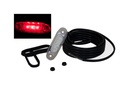 SLD marker light 3-LED red clear lens 12-24v