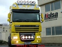 XF105 SUPER SPACE CAB VISORBAR WITH WHITE LED'S Alu.