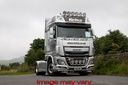 VisorBar St. Steel - DAF XF105/106 Super Space Cab - 5 White LED