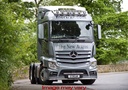 St. Steel LedBar 3 amber led MB Actros Giga/Big and StreamSpace