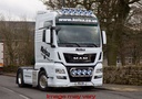 Alu. LoBar MAN TGX EURO 6 with 7 white and 4 amber led