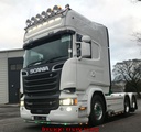 LoBar St. Steel - Scania R2 Serie Low Bumper - 5 White & 2 Amber LED