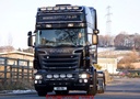 VisorBar St. Steel - Scania 4/R Serie Topline - 5 White LED