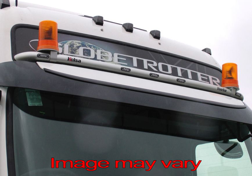 VisorBar Aluminum Volvo FM/FH 2008+ - 5 Amber LED