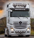 LoBar St. Steel - Mercedes B Actros MP4 Big/Giga/StreamSpace 2.5 2011+ - 5 White LED & 2 Amber LED