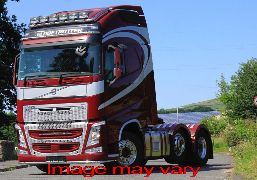 VisorBar St. Steel - Volvo FH4 Globe/Globe XL - 5 White LED