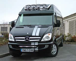 HiBar St. Steel - Mercedes B Sprinter 2007+ - High Cab - Drop-Down