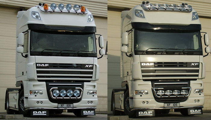 HiBar St. Steel DAF XF105/106 Super Space Cab - Drop-Down