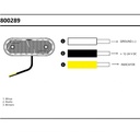 LED side marker with additional indicator function