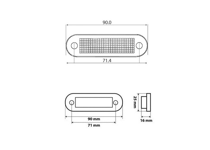 C2-98 LED position light white 12-24v