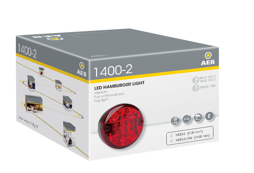 LED Fog Light 9-33V Dia. 140mm | H. 84mm    1400-2  