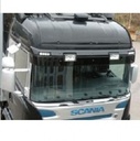 XL-Sunvisor Scania 4+R-series with cutouts for 2 Position Lights + 4 Auxiliary Lights