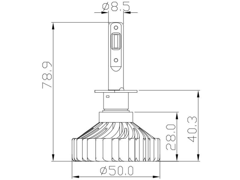 H1 LED conversion kit (2 lamps) 12-24V