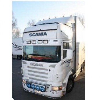 XL sunscreen Scania 4 + R-series with 2 position lamps + 4 headlights