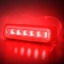 Dark Knight LED-flitser 6-LED Rood - Donkere Lens