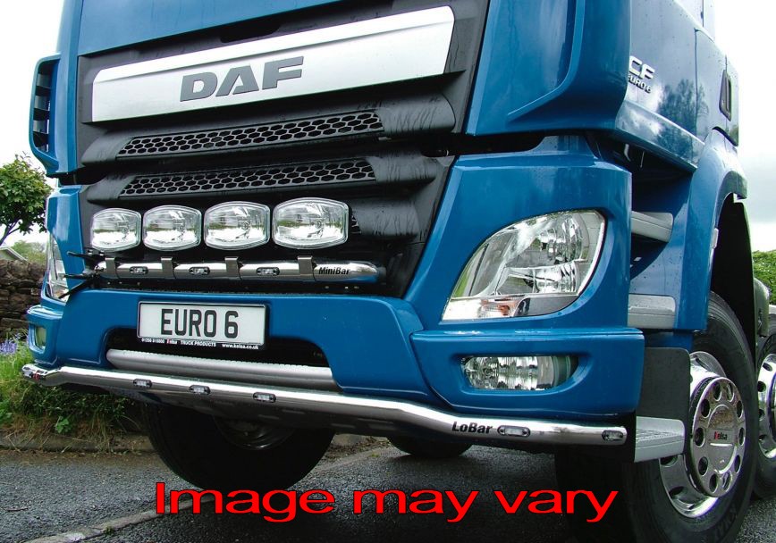 Aluminium LoBar voor Daf CF Euro6 - Constructie bumper - 7 Oranje LEDs